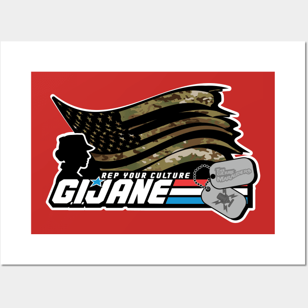 The Rep Your Culture Line: G.I. Jane Wall Art by The Culture Marauders